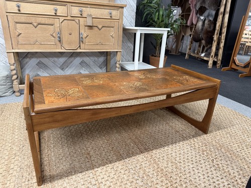 Teak coffee table - coffee,