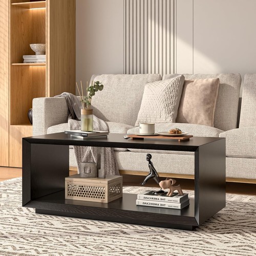 Coffee table with - storage,, mid