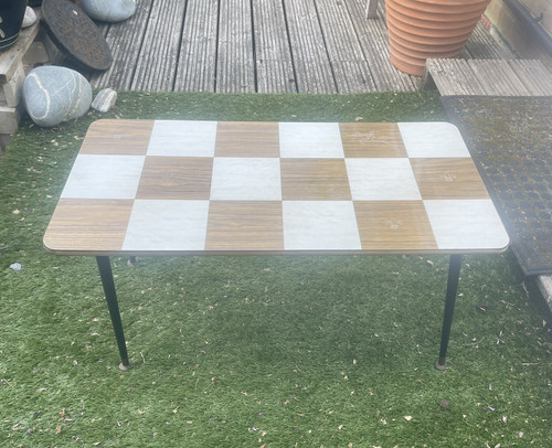 Mid century retro chequered - retro,