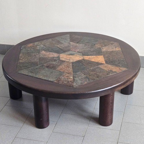 Vintage brutalist coffee table - brutalist,